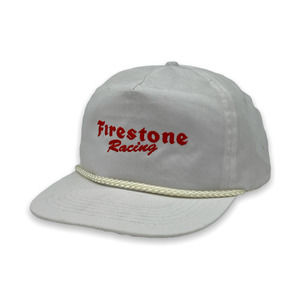 Vtg 90s Firestone Racing Embroidered Snapback Hat… - image 1